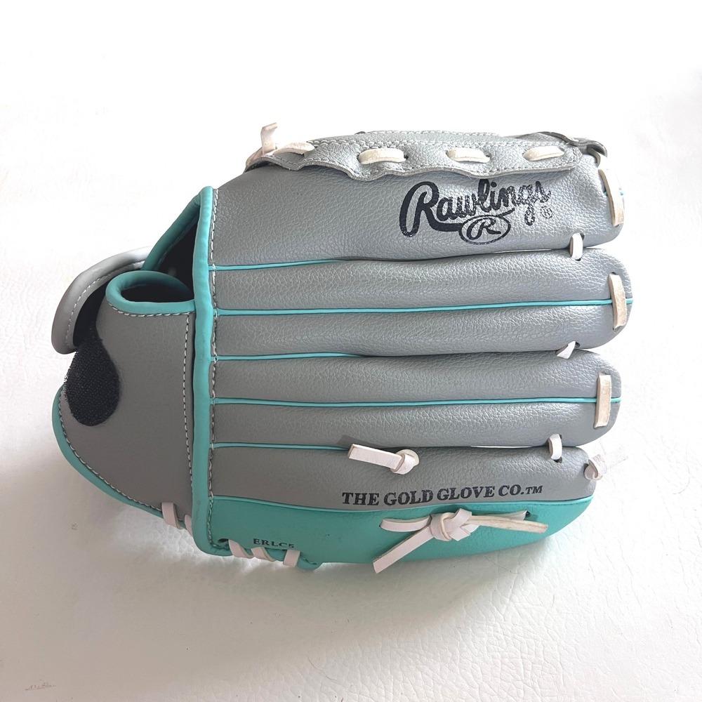 Rawlings Glove Youth 11 Gray Teal WPL11GM Players Series Basket-Web RHT